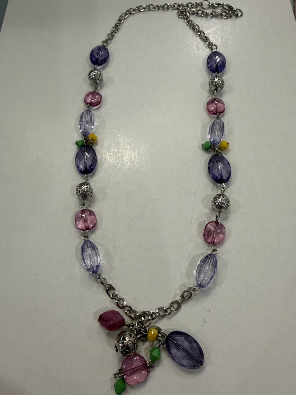 Multicolor Bead Pendant Necklace - Women Jewelry